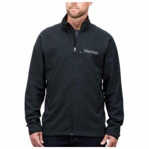 Marmot Jacket Men's Medium M3 Beto Black Softshell Windproof Lightweight Jacket